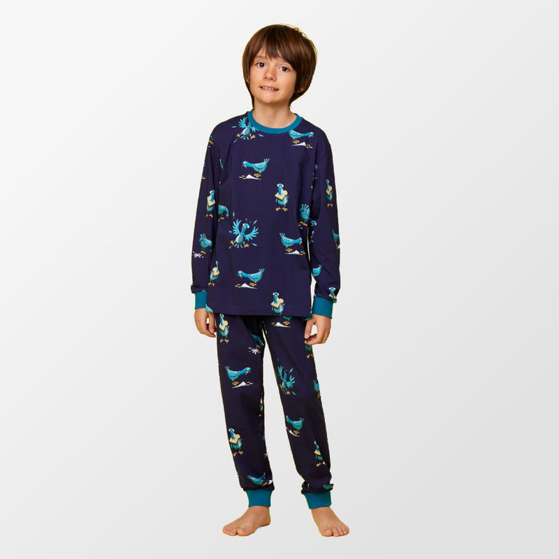 Pyjama met duivenprint van Woody
