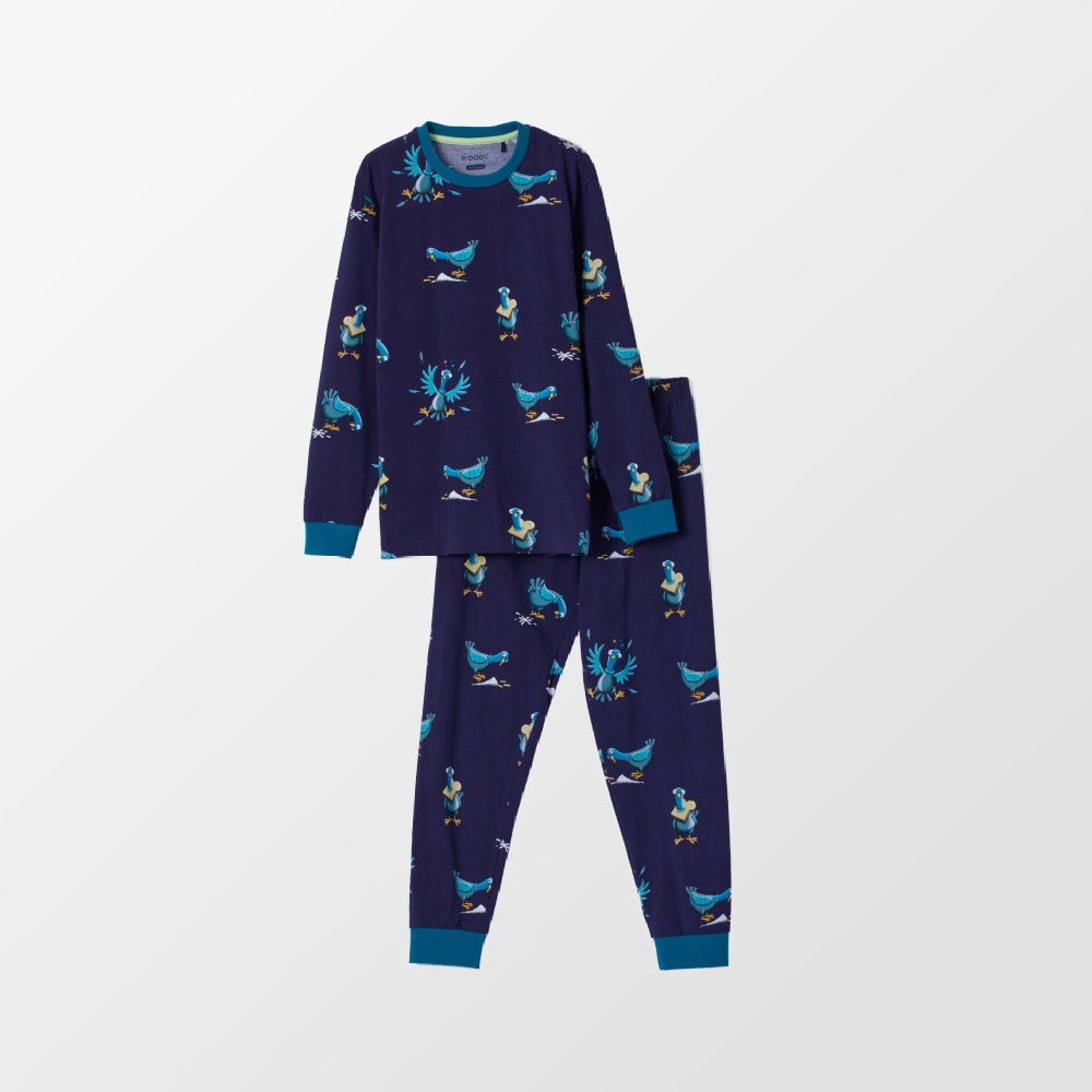 Donkerblauwe pyjama van Woody