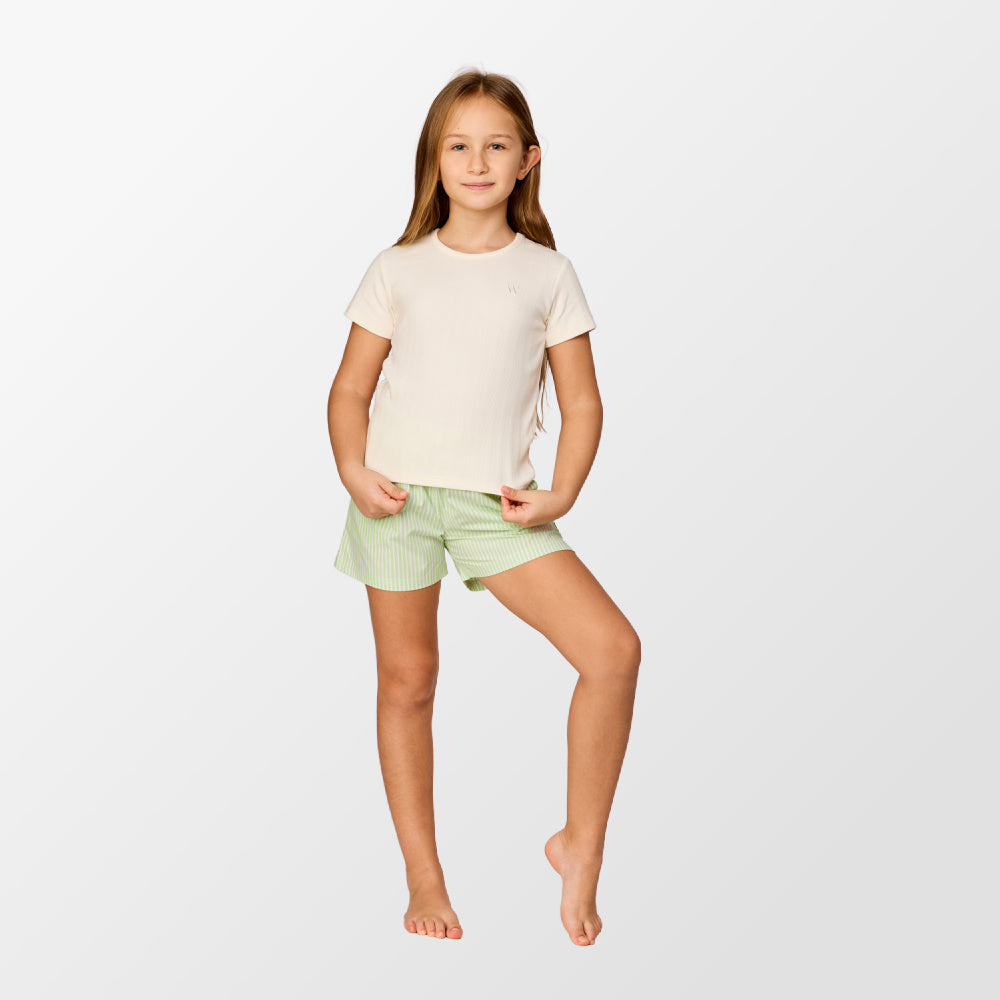 Pyjama met gebroken witte T-shirt van Woody