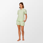 Groen-wit gestreepte pyjama van Woody