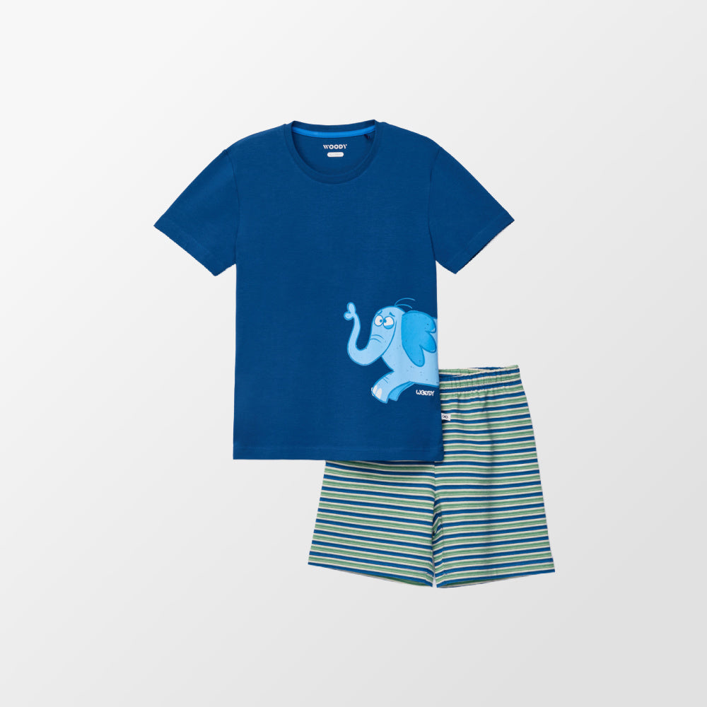 Donkerblauwe pyjama van Woody