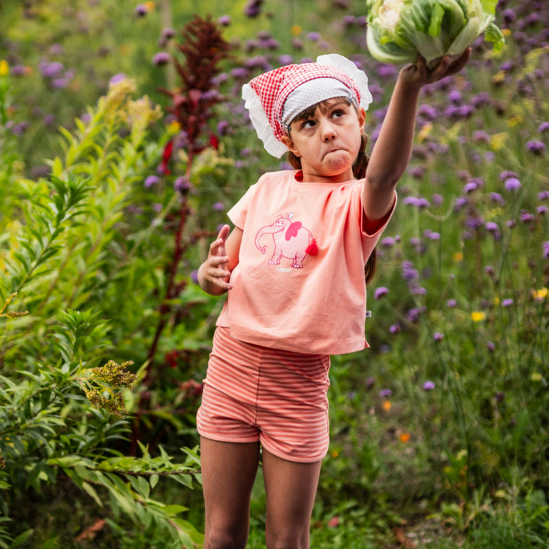 Pyjama orange pêche avec éléphant de Woody