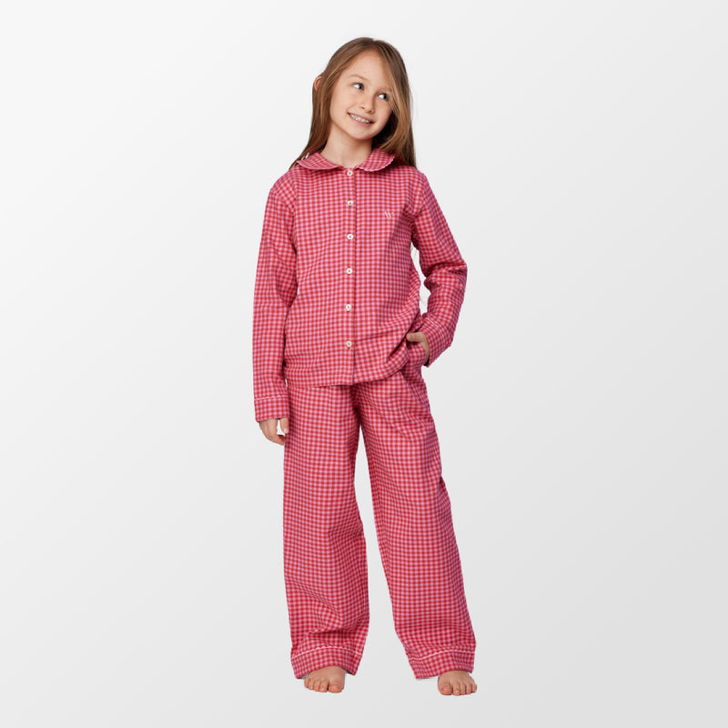 Pyjama met roze ruitjes van Woody