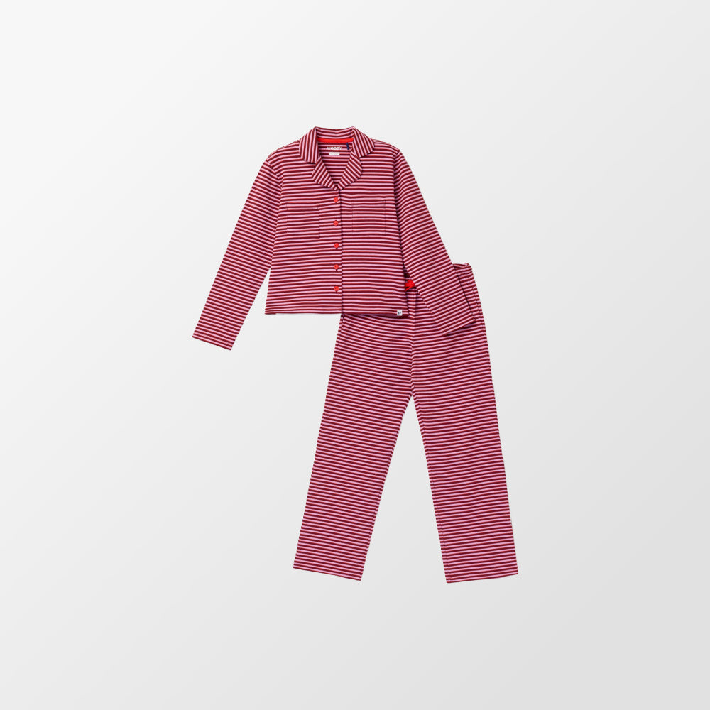 Pyjama Woody met strepen in roze