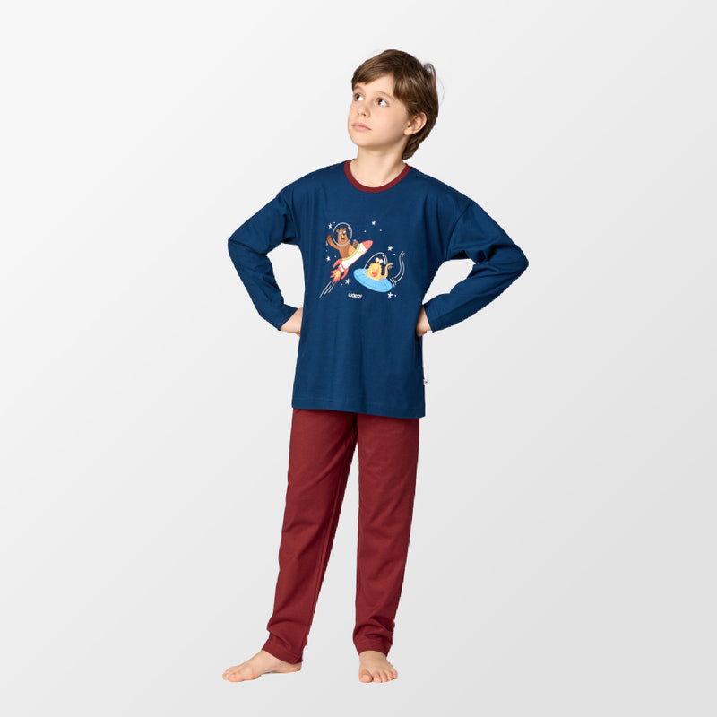 Pyjama met ruimteprint van Woody