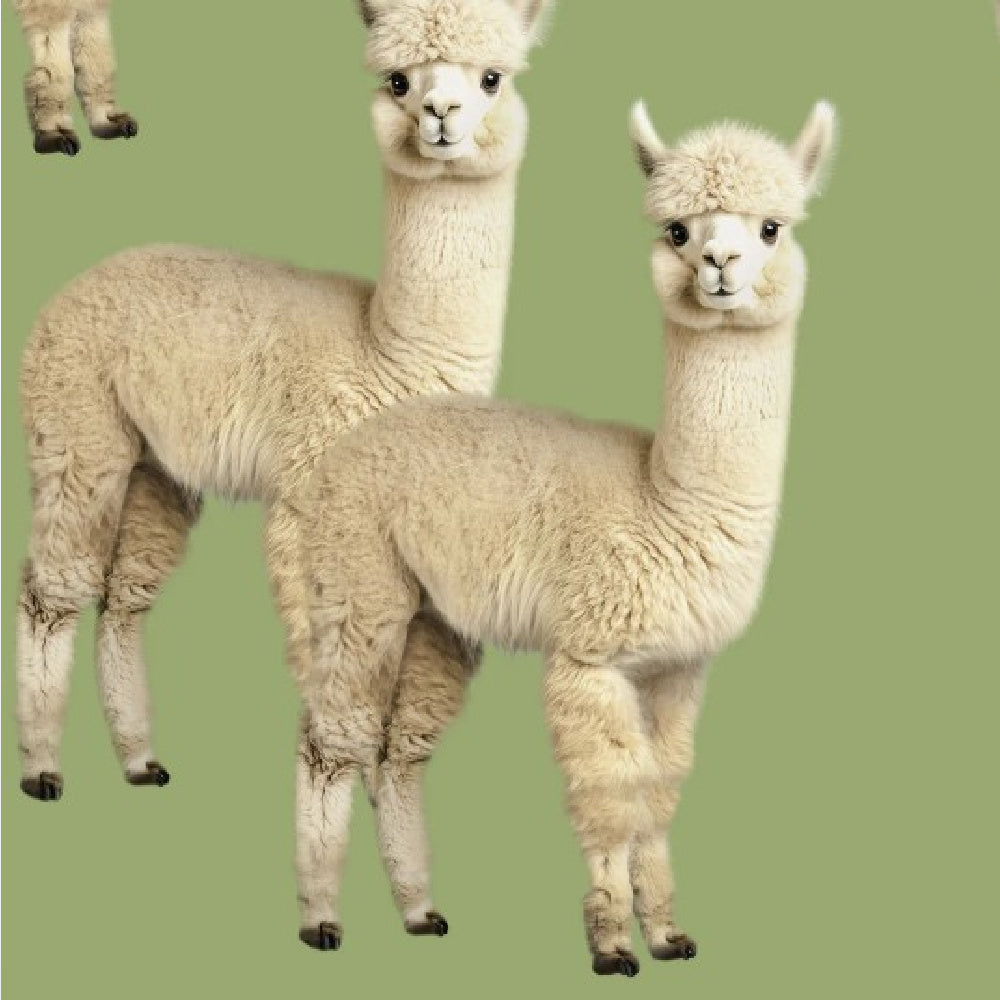 Détail du pyjama à motifs alpaga de Snurk