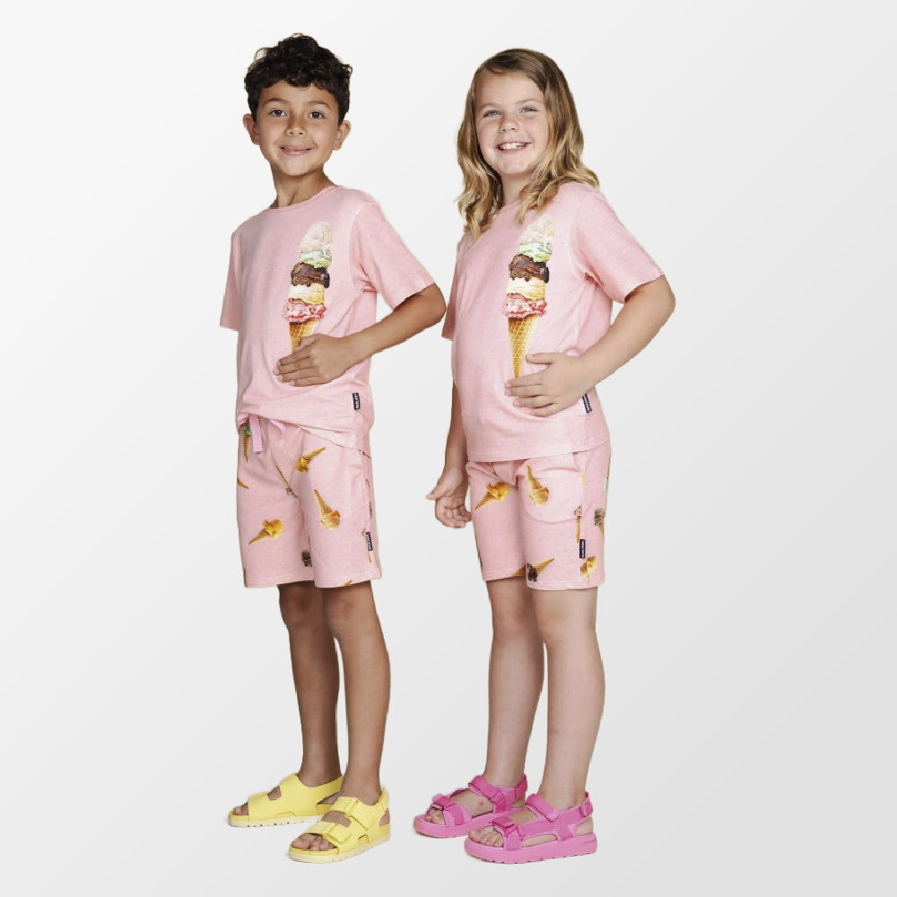 T-shirt et pantalon court ornés de boules de glace italienne Snurk