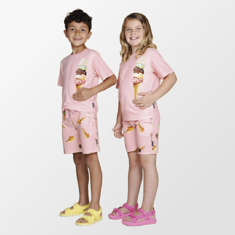 T-shirt et pantalon court ornés de boules de glace italienne Snurk