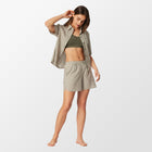 Pyjama court de Schiesser à rayures olive