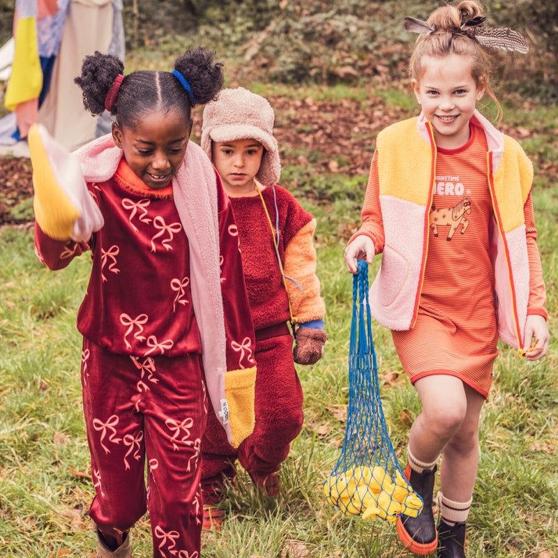 Pyjama met strikkenprint van Woody