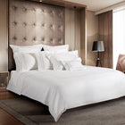 Luxe dekbedovertrek Rialto White/Dark Pearl van Signoria