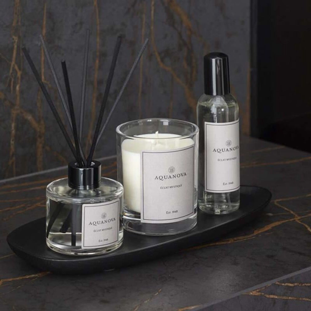 Roomspray Paris, Eclat Mystique van Aquanova met houtachtige geur