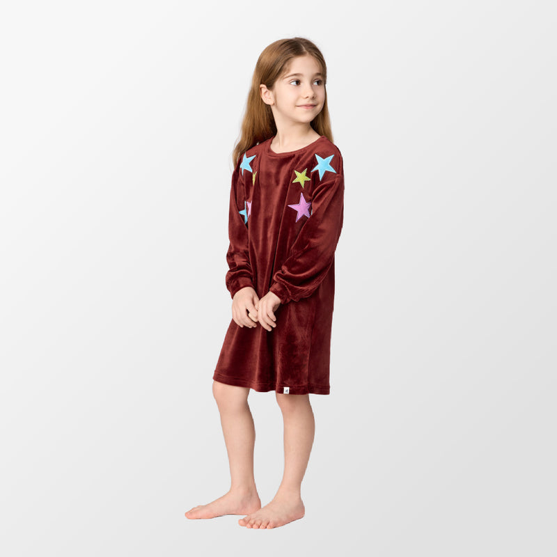 Fleece slaapkleed met sterren van Woody