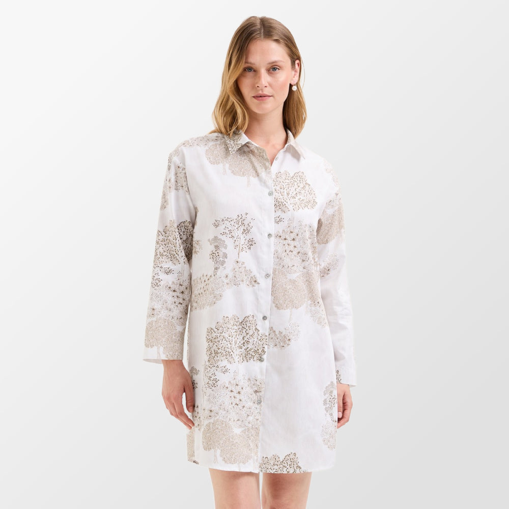 Slaapkleed in katoen satijn van Laurence Tavernier