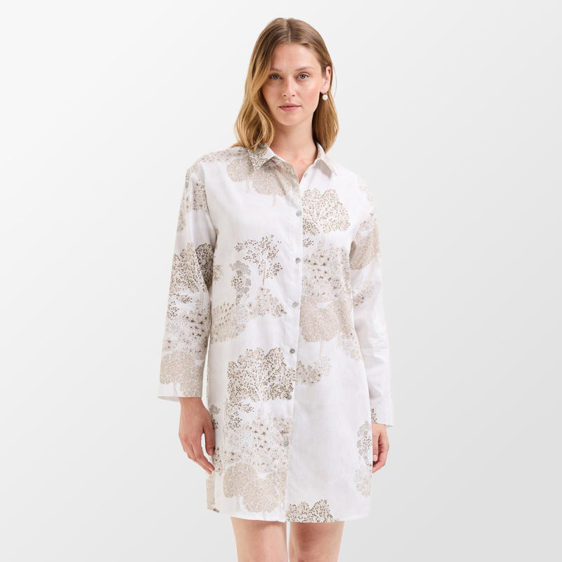 Slaapkleed in katoen satijn van Laurence Tavernier