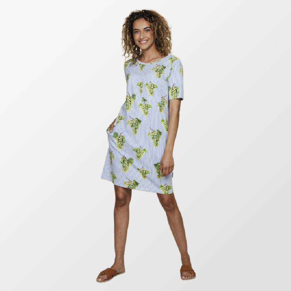 Chemise de nuit à motifs de grappes de raisins blancs de Snurk