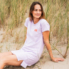 Chemise de nuit lilas de Woody à imprimé papillon