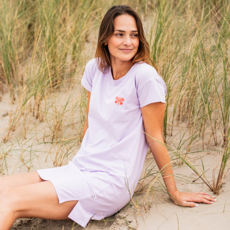 Chemise de nuit lilas de Woody à imprimé papillon