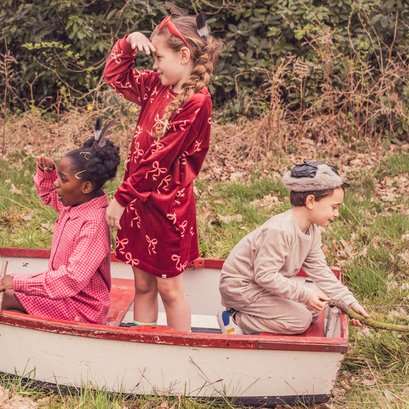 Slaapkleed met strikkenprint van Woody