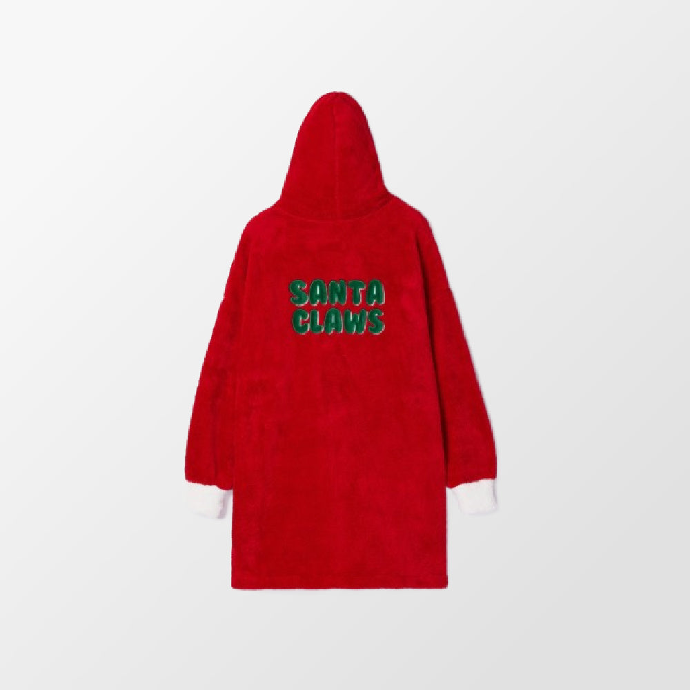 Kersttrui van Woody in zeer zachte rode teddyfleece