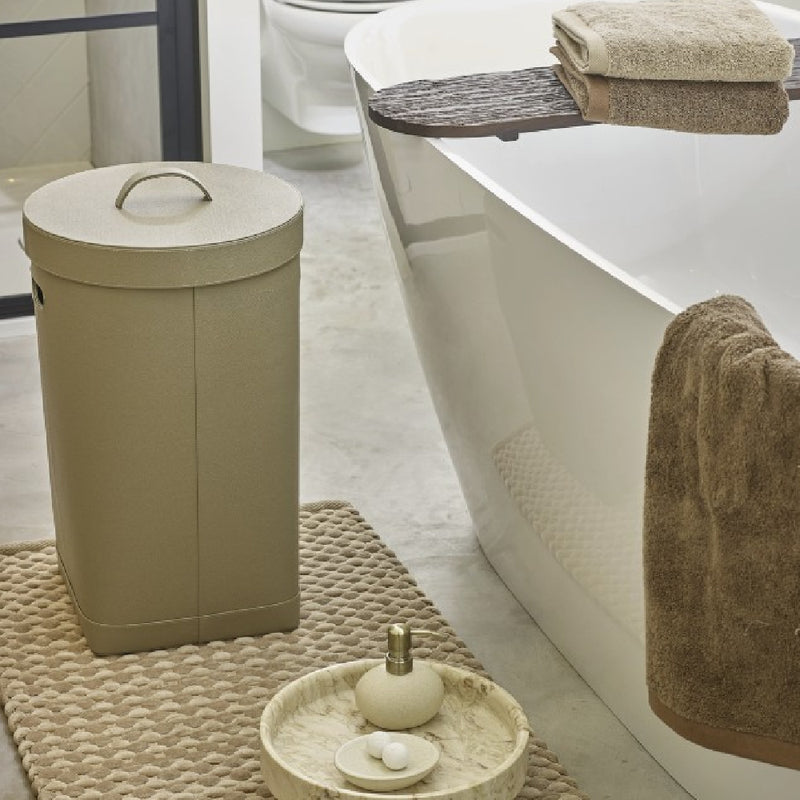 Stijlvolle wasmand Lotus in taupe van Aquanova