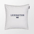 Lexington sierkussen Icons White/Navy met contrasterend stiksel
