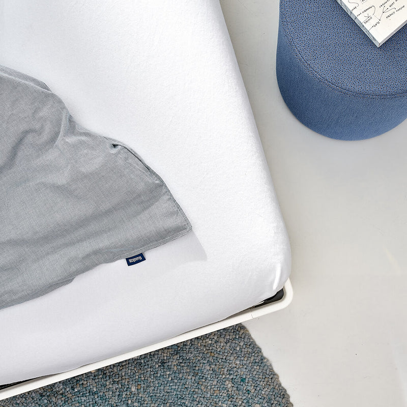 matrasbeschermer Organic molton stretch splittopper van Auping - protège-matelas Organic molleton stretch pour surmatelas fendu, Auping - mattress prtector Organic molton stretch for split-top mattress, Auping