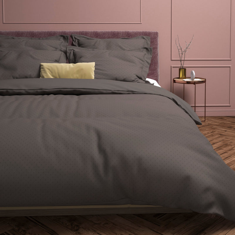 Heckett&Lane-housse de couette Punto Anthracite